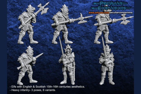 Anglo-Scottish Elfs - Heavy Infantry: A Blend of History and Fantasy