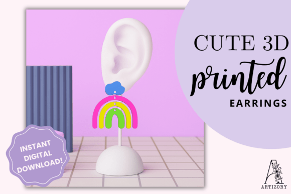 Bring Color to Your 3D Prints with Rainbow Earrings
