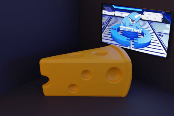 Cartoon Cheese Slice: A Fun 3D Print Project