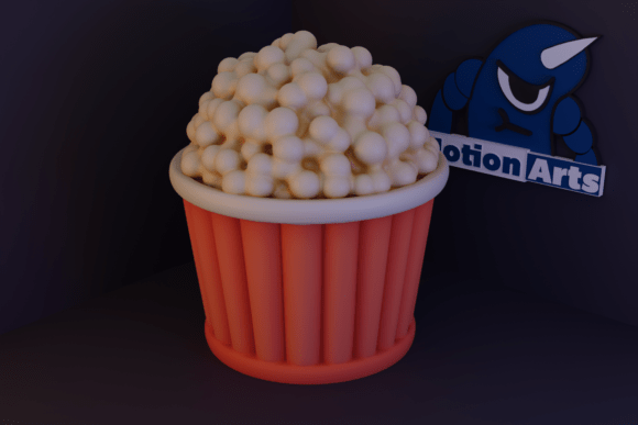 Cartoon Popcorn Bucket: A Charming Addition to Your 3D Printing Projects