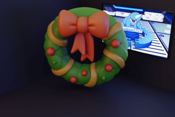 Charming Wreath for Festive Decor and 3D Printing