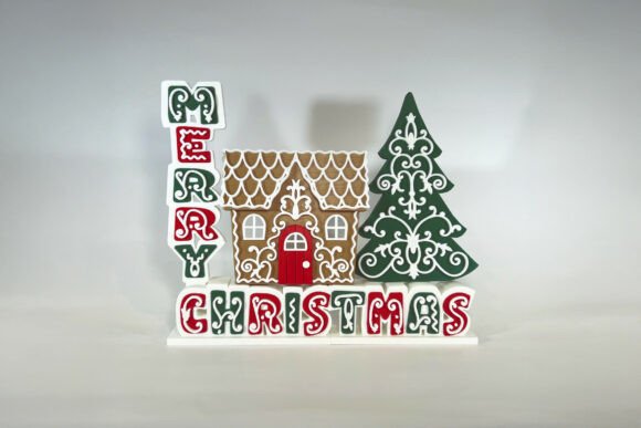 Christmas Gingerbread Shelf Sitter STL