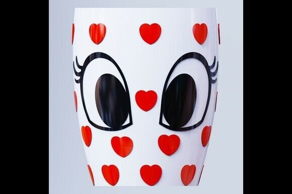 Cute Eyes Plant Pot, Vase, and Pen Stand: A Versatile Addition to Your Space