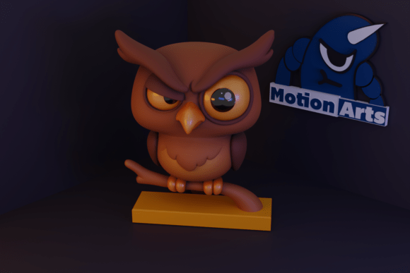 Discover the Charm of the Curious Expression Owl 3D Model