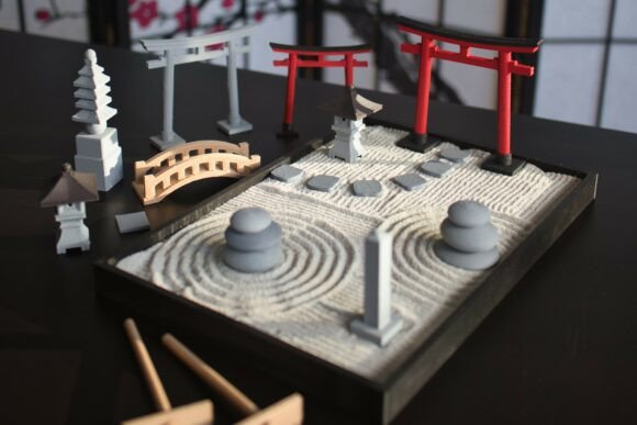 Embrace Tranquility with a Custom 3D-Printed Zen Garden