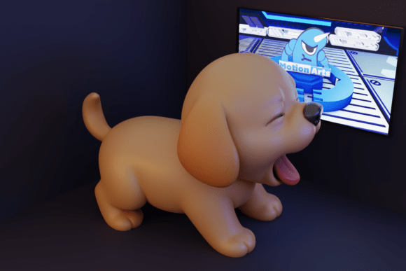 Embracing Charm and Creativity: The Allure of the Puppy Opening Its Mouth 3D Model