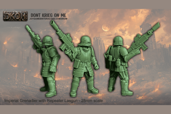 Enhancing Your Tabletop Experience with Imperial Grenadiers – Repeater Lasgun Squad 28mm