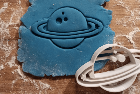 Explore the Cosmos with Ringed Planet Cookie Clay Cutter