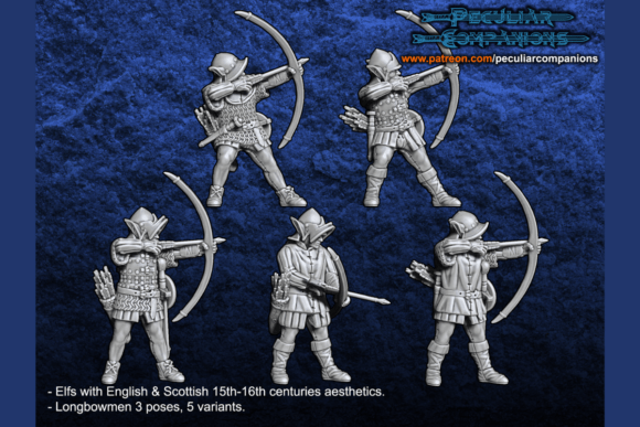 Exploring Anglo-Scottish Elfs - Longbowmen: A Unique Blend of Fantasy and History
