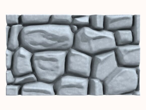 Exploring the Versatility of a High-Quality 3D Stone Wall Model