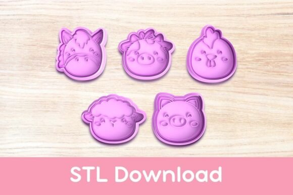 Farm Animal Set Cookie Cutter and Stamp: A Creative Addition to Your Baking Tools