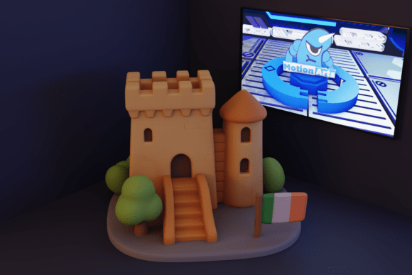 Minimalist Blarney Castle: A Modern Take on an Irish Icon