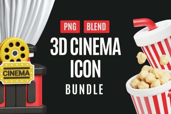 Movie Theater 3D Icon Collection
