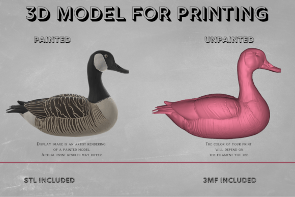 Realistic Canada Goose 3D Print Model: A Masterpiece for Wildlife Enthusiasts and 3D Printing Aficionados