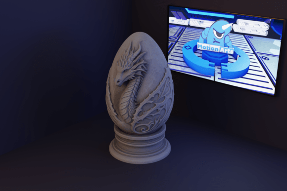 Relic – Dragon Egg: A Mythical 3D Model for Fantasy Enthusiasts