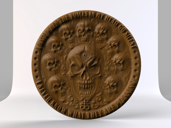 Voices of Skulls – Dark Gothic 3D Relief