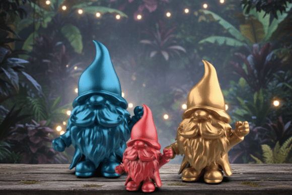 Whimsical Charm for Your Garden: The 3D-Printed Gnome Figure