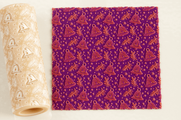 Winter Bells Texture Roller STL File: A Festive Addition to Your Craft Toolkit